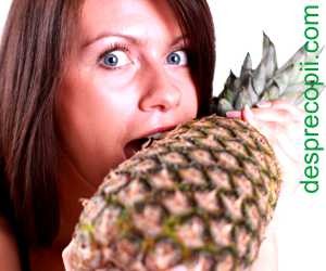 Sarcina si consumul de ananas