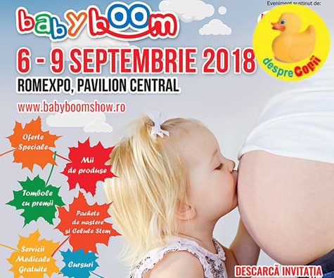 Pe 6 septembrie incepe Baby Boom Show, la ROMEXPO