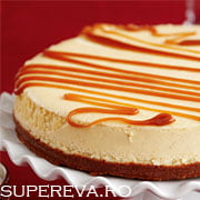 Cheesecake cu topping caramel