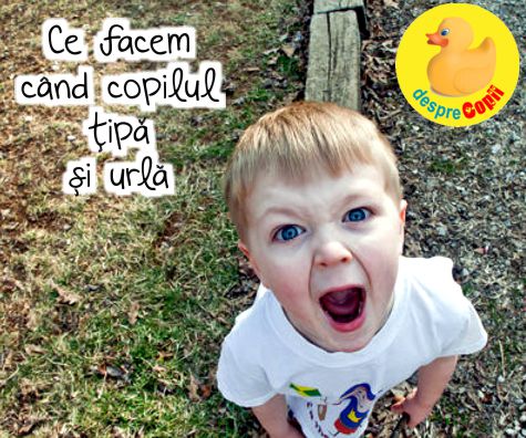 Ce facem cand copilul tipa si urla