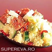 Couscous cu bucati de ham