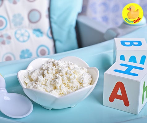 Branza de vaci in alimentatia copilului: cand si cum