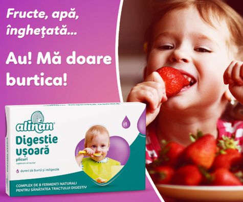 Au mami, ma doare burtica: cum putem imbunatati digestia copilului
