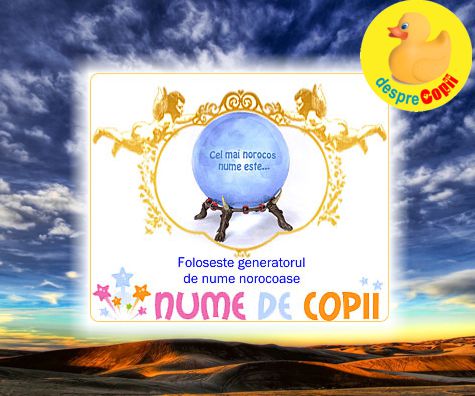 Generator de nume norocoase de copii