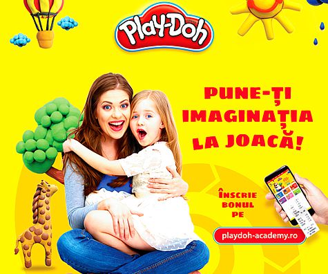 Invata prin joaca cu super plastilina PLAY DOH!