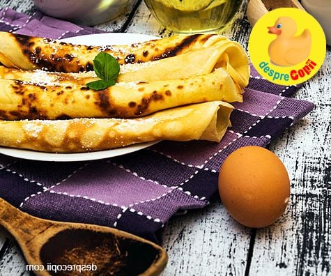 8 retete de clatite care vor face deliciul oricarui copil