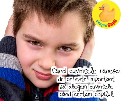 Cand cuvintele ranesc : de ce este important sa ne alegem cuvintele cand ne certam copilul