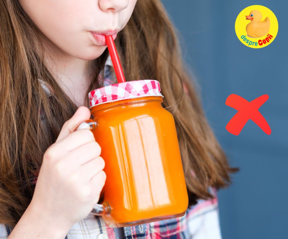 5 motive pentru care copiii nu au nevoie de suc de fructe.