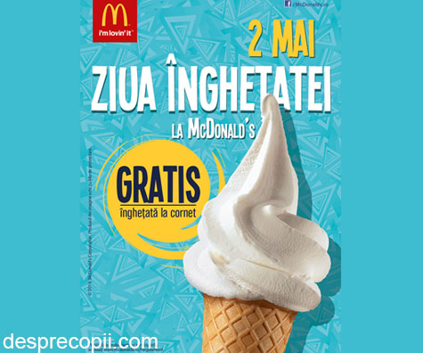 Maine sarbatorim Ziua Inghetatei la McDonald’s