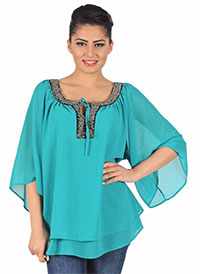bluza turcoaz cu aplicatii bluza turcoaz cu aplicatii