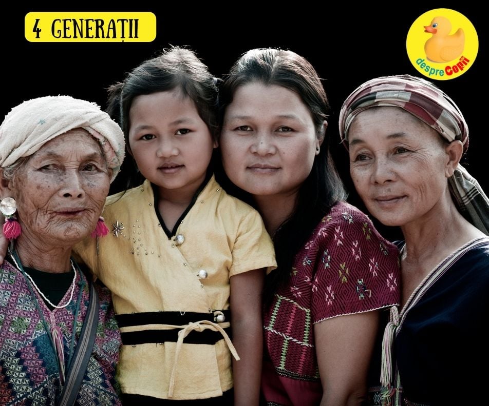 4 generatii: fotografie care trebuie facuta, daca ai sansa si norocul - amintiri pretioase