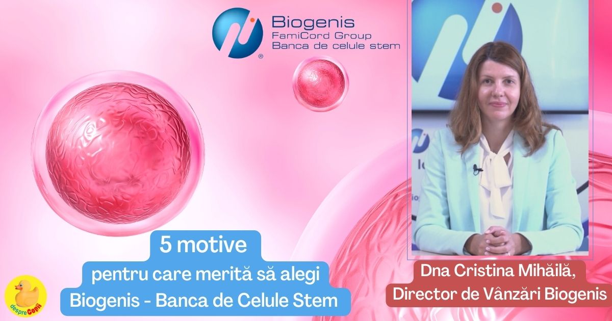 5 motive pentru care merita sa alegi Biogenis - Banca de celule stem a familiei tale