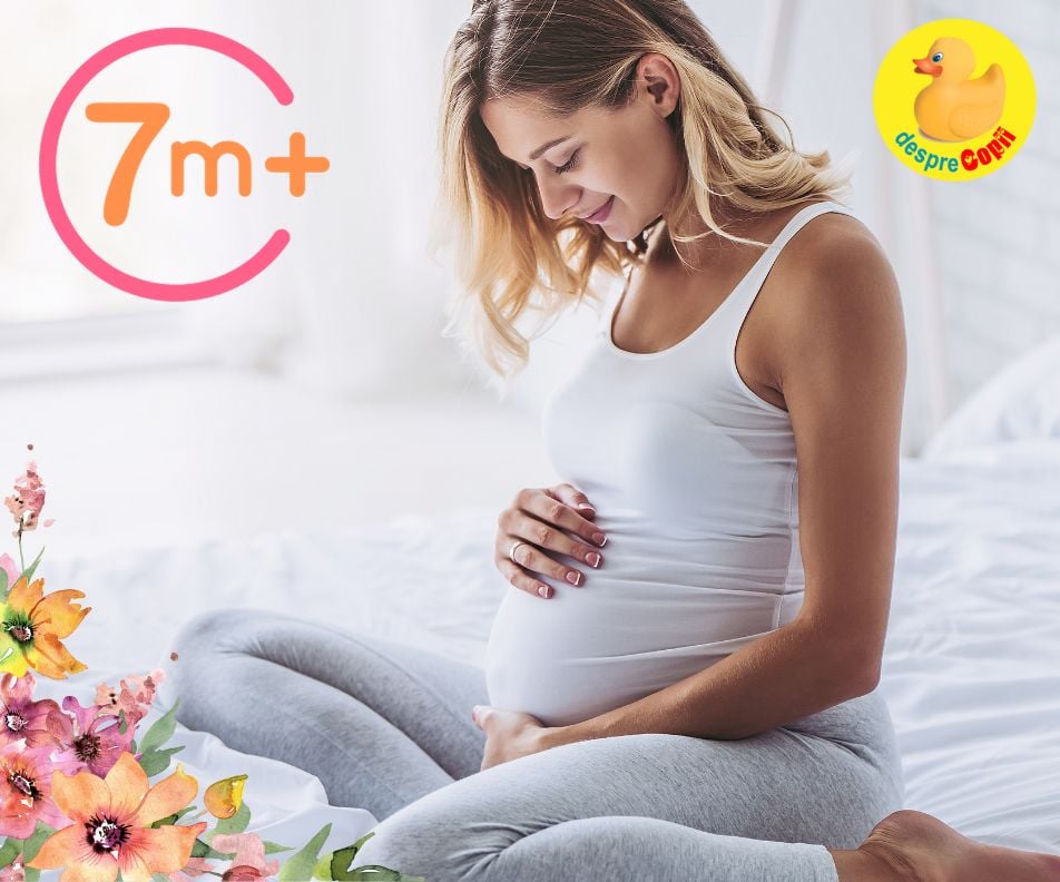Luna 7 de sarcina: 9 lucruri speciale despre mami si dezvoltarea lui bebe