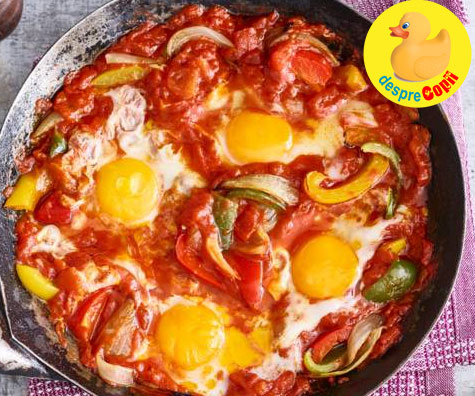 Shakshuka -  oua in sos tomat, o delicioasa mancare evreiasca