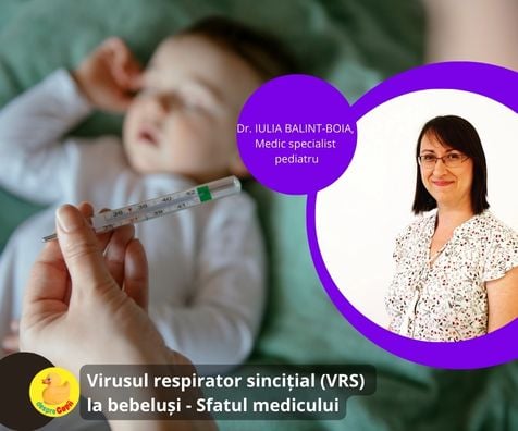 Virusul respirator sincitial (VRS) la bebelusi: transmitere si simptome  - sfatul medicului pediatru