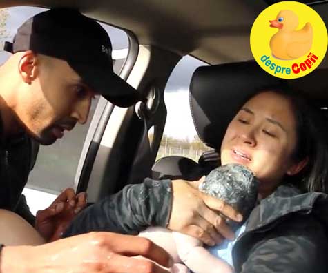 O mamica a nascut in masina pe marginea autostrazii: iese, aproape iese - spune-mi ce sa fac, te rog - video viral