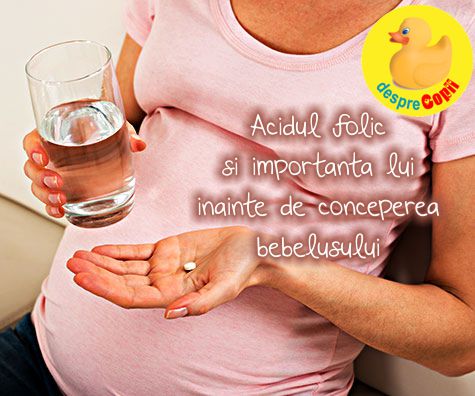 Acidul folic si importanta lui inainte de conceperea bebelusului