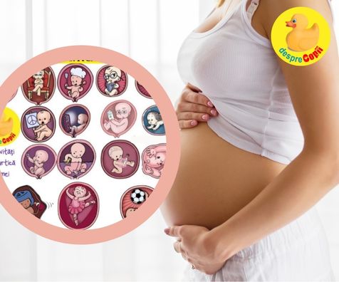 16 activitati pe care le face bebelusul inca din burtica mamei