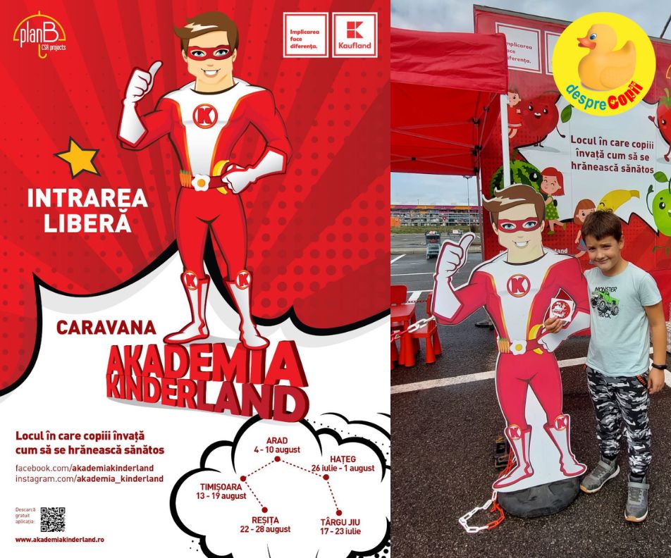 Incepe Caravana Akademia Kinderland, editia 2023: scoala mobila de alimentatie sanatoasa pentru copii ajunge in vestul tarii