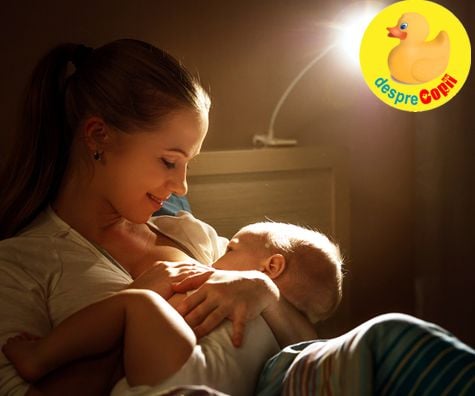 Alaptarea in timpul noptii: cum isi regleaza bebelusul singur orele de mancare