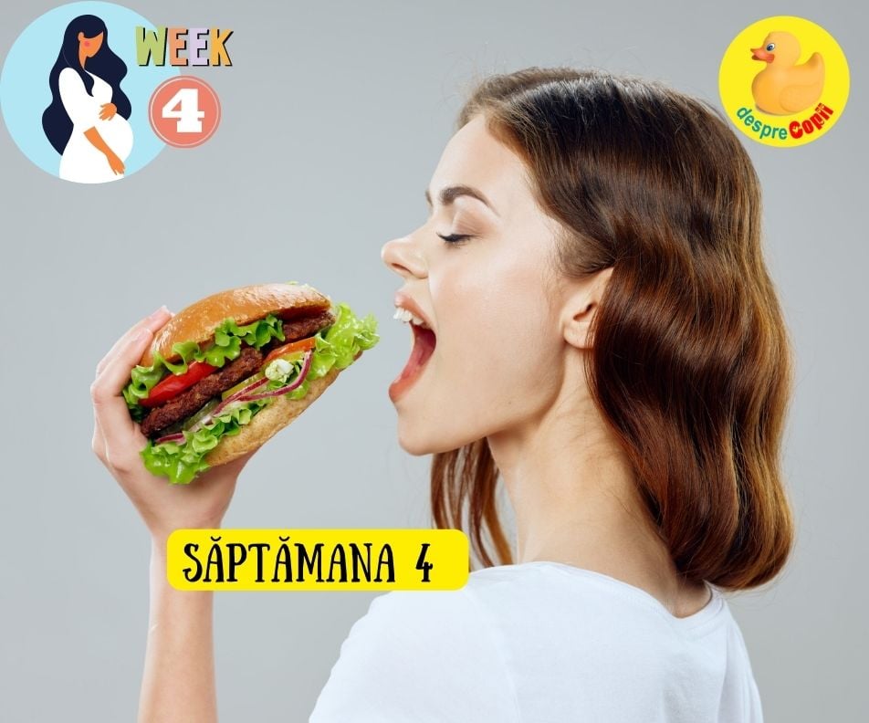 Saptamana 4 de sarcina -  alimentatia sanatoasa pentru bebe cat un bob de mac - recomandari nutritionale