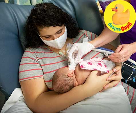 Mama testata pozitiv COVID-19 da nastere unui copil sanatos in timp ce este in coma