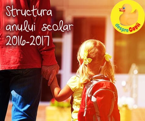 Structura anului scolar 2016-2017