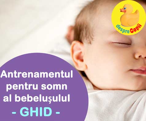 Antrenamentul pentru somn al bebelusului - Ghid. Cum si cand se incepe, plus cele mai bune sfaturi de la un specialist in somnul bebelusilor.