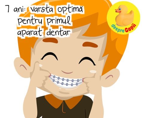 7 ani - varsta optima pentru primul aparat dentar