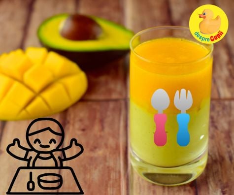 Spuma de mango si avocado - reteta pentru bebelusi