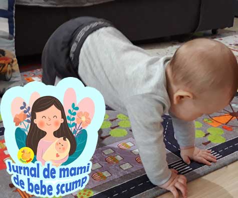 Ura, bebe a stat pentru prima data in picioare - jurnal de mami de bebe scump