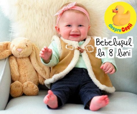 Bebelusul la 8 luni: in continua miscare si intr-o etapa intensa a cunoasterii