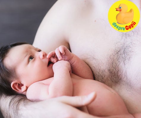 Iata de ce tati trebuie sa petreaca 30 de minute piele-piele cu bebelusul nou nascut in prima zi