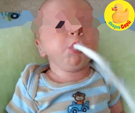 Cand bebelusul vomita in jet - iata ce semnalizeaza si cum se trateaza
