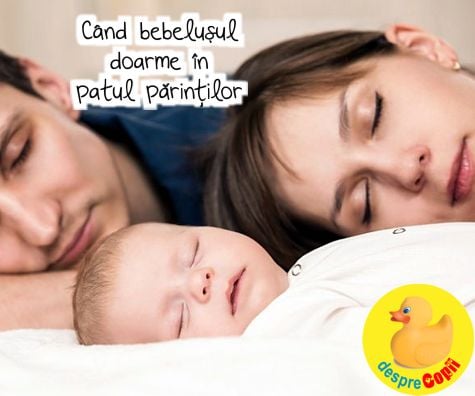 Cand bebelusul doarme in patul parintilor: avantaje, dezavantaje si variante recomandate