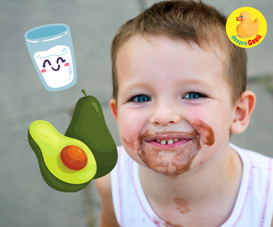 Budinca de avocado si cacao - un desert sanatos pentru copii