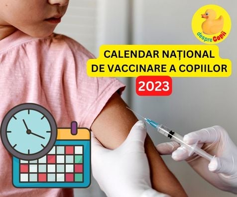 Calendarul de vaccinare a copiilor in 2023 - schema nationala de vaccinare a copiilor in 2023
