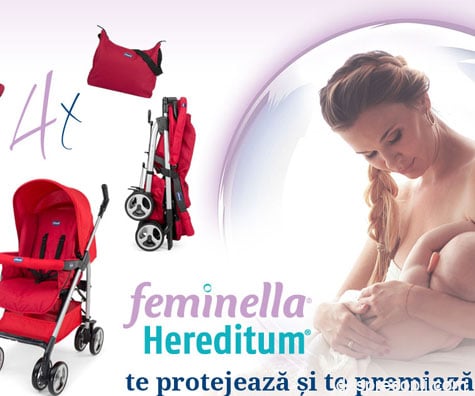 Castiga un carucior cu Feminella Hereditum® si Desprecopii.com