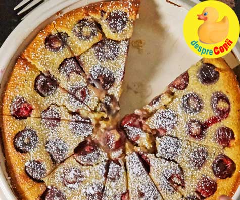 Clafoutis de cirese - tarta ideala de fructe a lunii mai