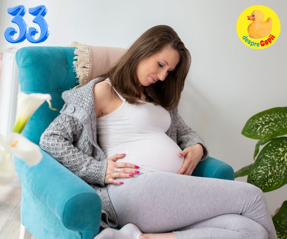 Saptamana 33: In sfarsit am concediu prenatal - jurnal de sarcina