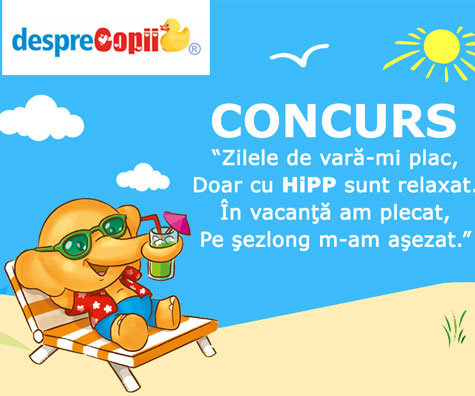 CONCURS - Zilele de vara-mi plac, doar cu HIPP sunt relaxat!