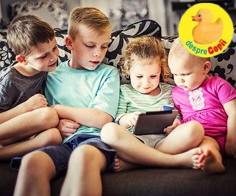 Copiii isi petrec prea mult timp in fata ecranelor: reguli si consecinte