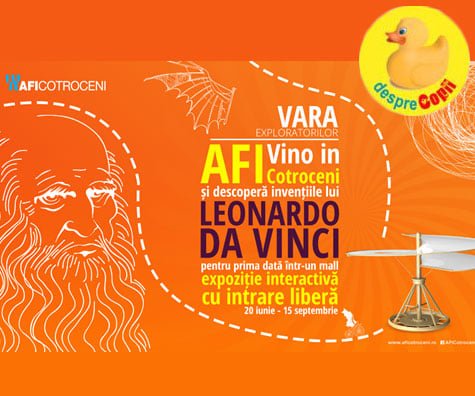 Copiii invata in mod interactiv despre Leonardo da Vinci