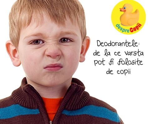 Deodorantele, de la ce varsta pot fi folosite de copii?