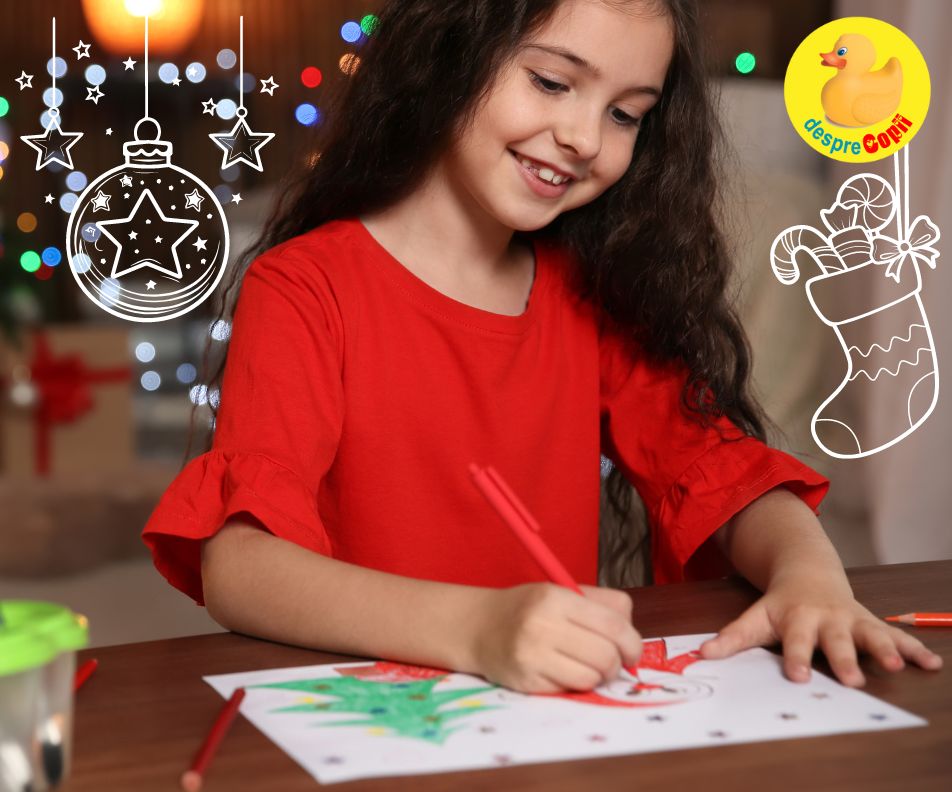 Magia culorilor si creativitatea copiilor: Desene de Craciun si tehnici amuzante de desenat