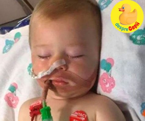 Bebe a ajuns in coma la spital dupa ce a mușcat dintr-o capsulă de detergent lichid - avertisment pentru parinti