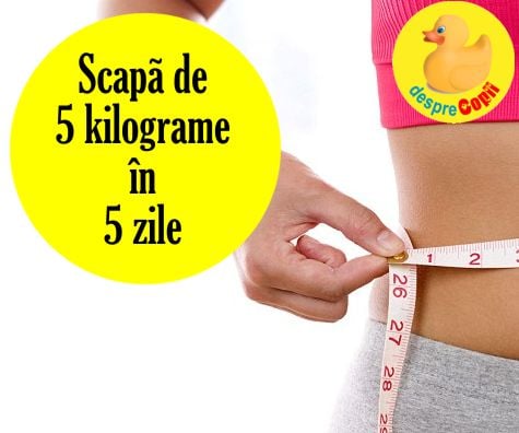 Scapa de 5 kilograme in 5 zile cu aceasta dieta de detoxificare