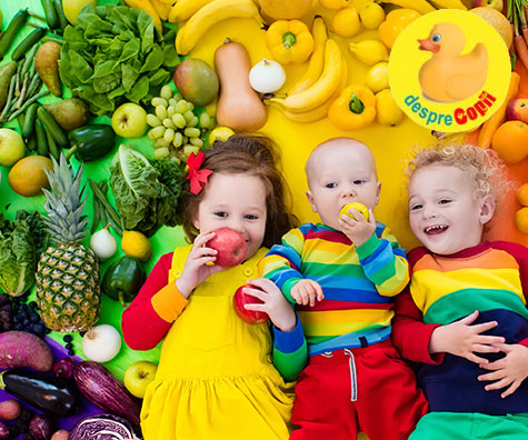 Diversificarea si alimentatia vegetariana pentru bebelusi si copii mici