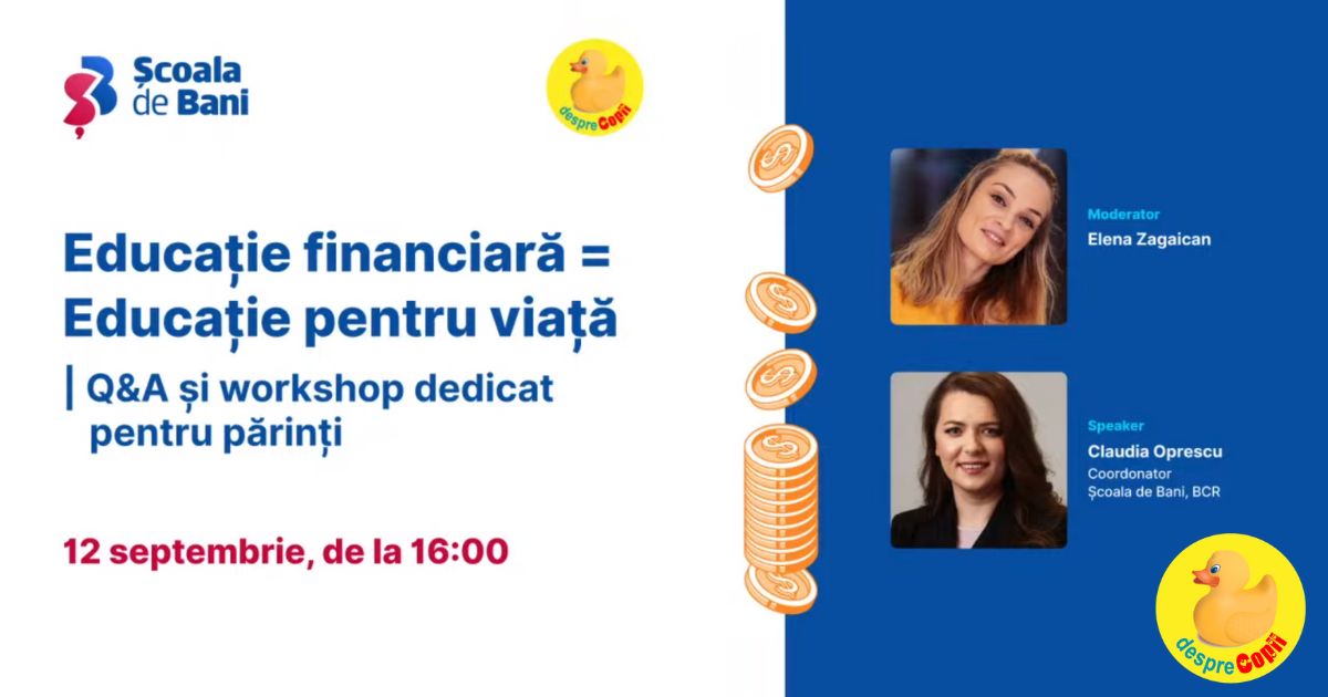 Educatia financiara -  Educatie pentru viata. Iata sfatul specialistului financiar