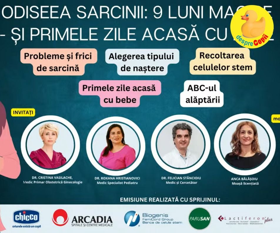 Odiseea sarcinii: 9 luni magice si primele zile acasa cu bebe - sfatul medicilor (VIDEO)